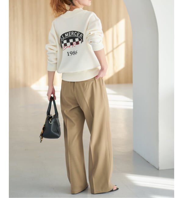 Spick and Span「《予約》ドレープチノ1タックストレートパンツ」|チノ|