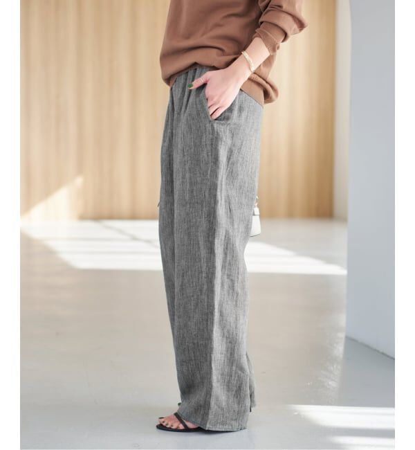 Spick and Span「《予約》エアリーリネンイージーパンツ」|その他|