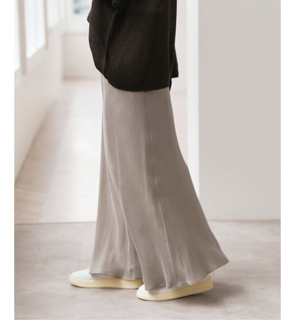 Spick and Span「《新色有り / 追加予約》ウォッシャブルキュプラフレアスカート」|スカート|