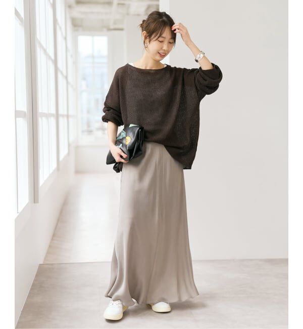 Spick and Span「《新色有り / 追加予約》ウォッシャブルキュプラフレアスカート」|スカート|