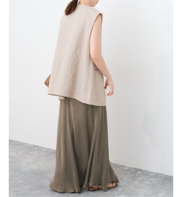 Spick and Span「《新色有り / 追加予約》ウォッシャブルキュプラフレアスカート」|スカート|