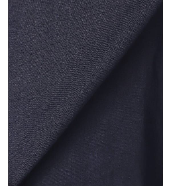 Spick and Span「《程よくすっきりサイズ》予約 80リネンカシュクール ミディシャツ」|シャツ・ブラウス|