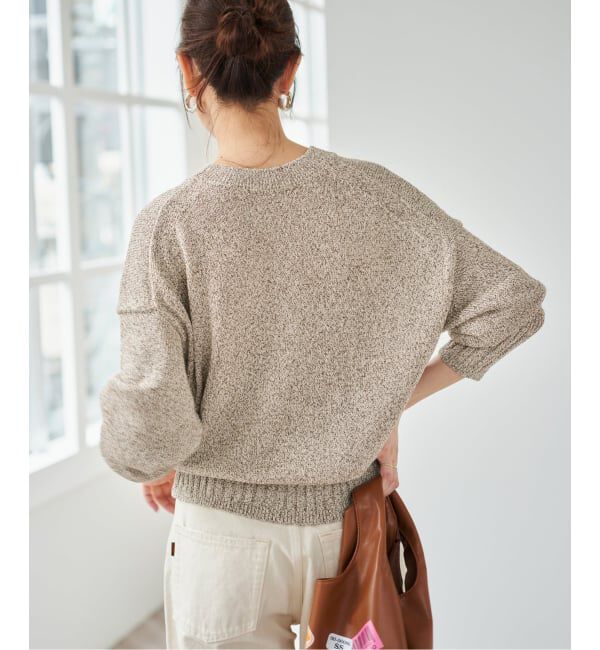 Spick and Span「《予約》レーヨンペーパーヤーンVネックカーディガン」|カーディガン|