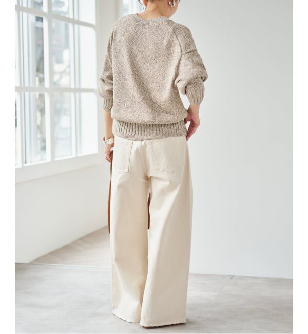 Spick and Span「《予約》レーヨンペーパーヤーンVネックカーディガン」|カーディガン|