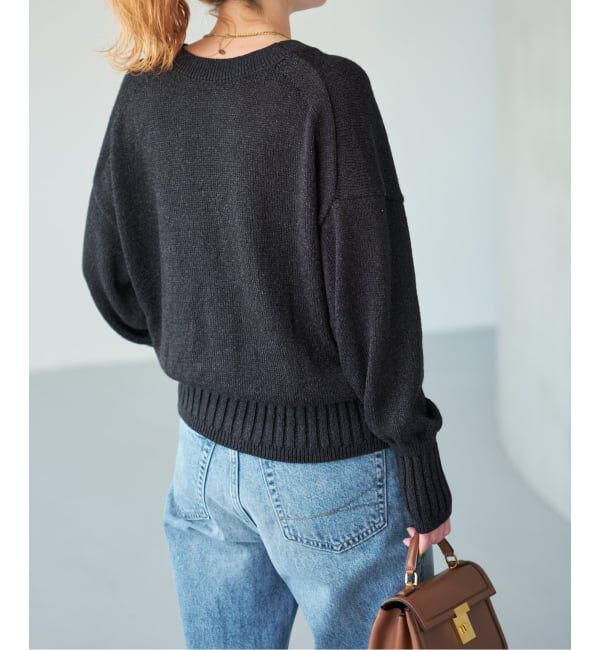 Spick and Span「《予約》レーヨンペーパーヤーンVネックカーディガン」|カーディガン|