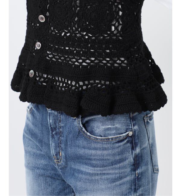 Spick and Span「《予約》コットンカギ針 ニットキャミソール」|キャミソール|