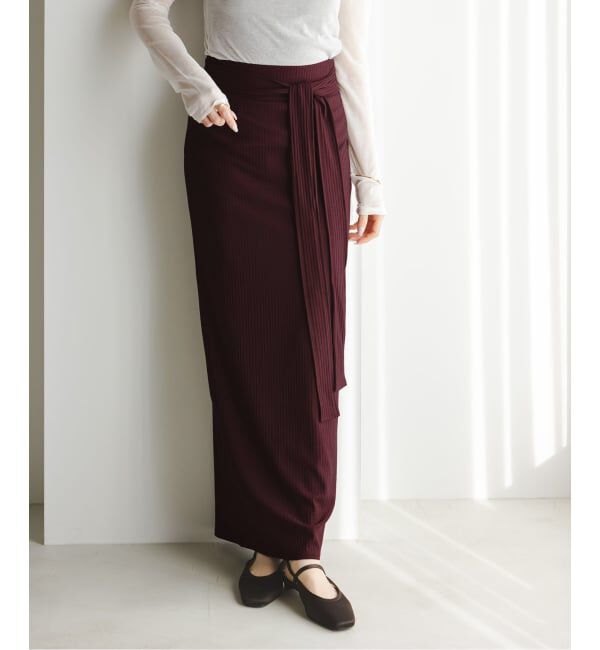 NOBLE「《予約》アニヴェンリブラップスカート」|スカート|