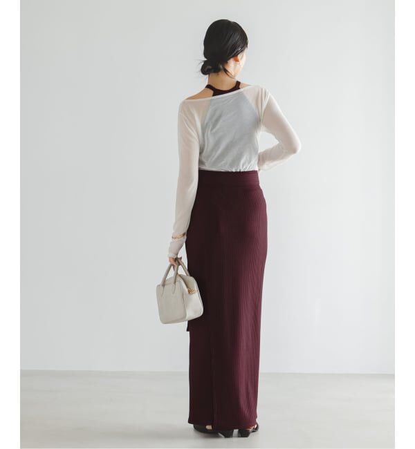 NOBLE「《予約》アニヴェンリブラップスカート」|スカート|
