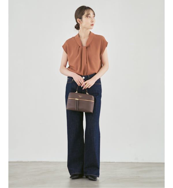 NOBLE「《予約》ボウタイライクノースリブラウス」|シャツ・ブラウス|