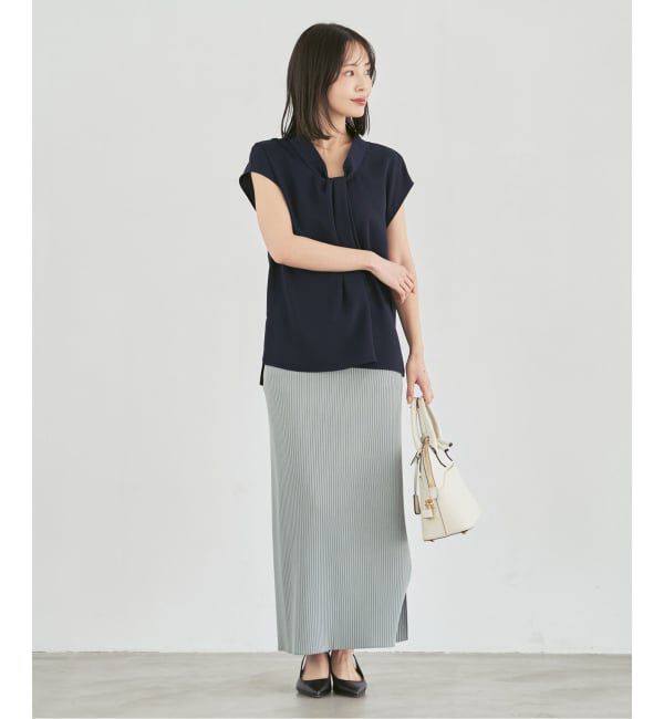 NOBLE「《予約》ボウタイライクノースリブラウス」|シャツ・ブラウス|