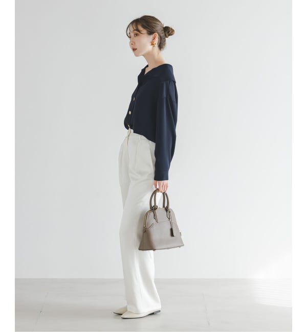 NOBLE「《予約》オーバーカラーゴールドボタンブラウス」|シャツ・ブラウス|