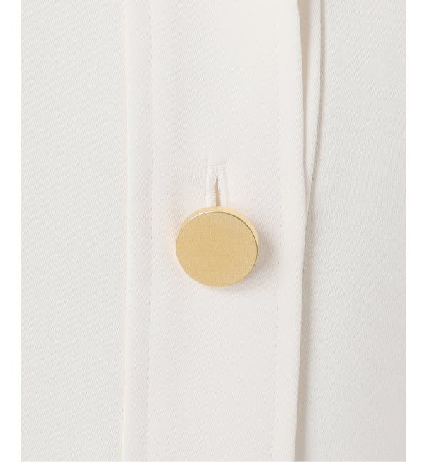 NOBLE「《予約》オーバーカラーゴールドボタンブラウス」|シャツ・ブラウス|