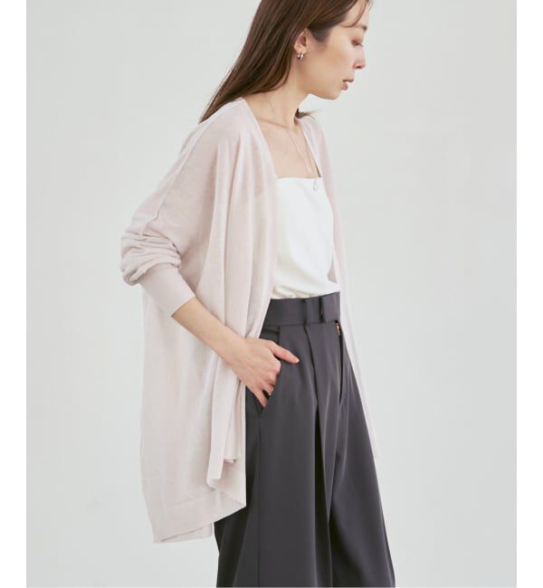 NOBLE「《WEB限定追加予約》18Gシアーカーディガン」|カーディガン|