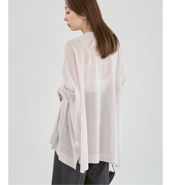 NOBLE「《WEB限定追加予約》18Gシアーカーディガン」|カーディガン|