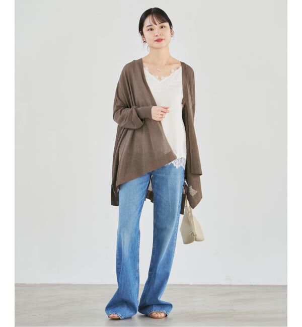 NOBLE「《WEB限定追加予約》18Gシアーカーディガン」|カーディガン|
