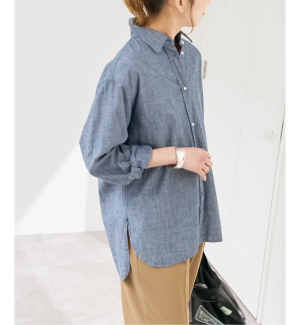 Spick and Span「《予約》コットンパールボタンシャツ」|シャツ・ブラウス|