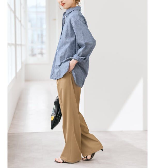 Spick and Span「《予約》コットンパールボタンシャツ」|シャツ・ブラウス|