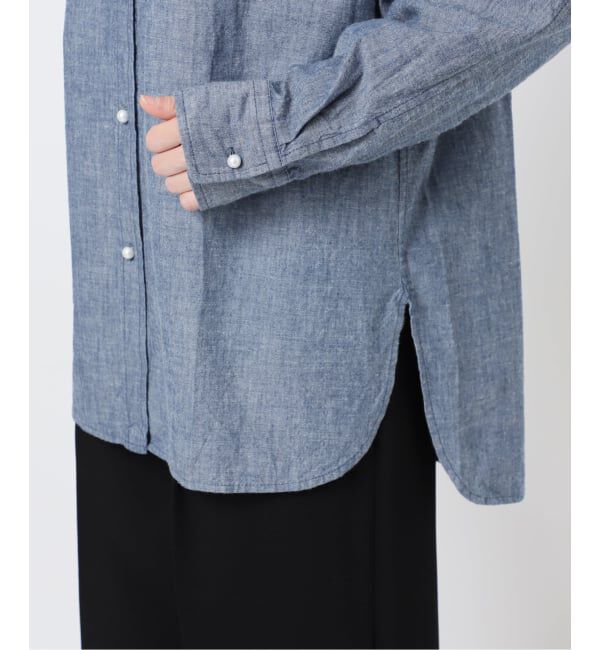 Spick and Span「《予約》コットンパールボタンシャツ」|シャツ・ブラウス|