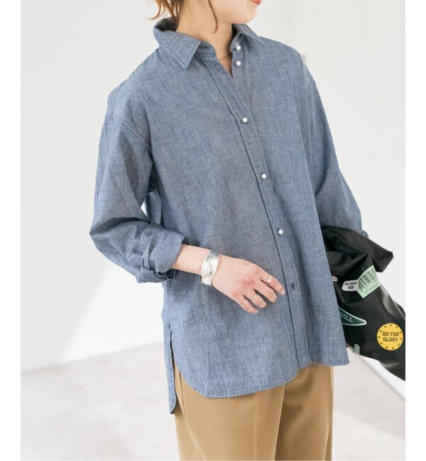 Spick and Span「《予約》コットンパールボタンシャツ」|シャツ・ブラウス|