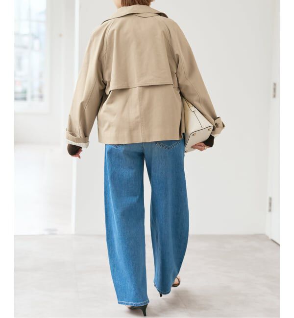 Spick and Span「《予約》ソフトツイルショートトレンチコート」|トレンチコート|