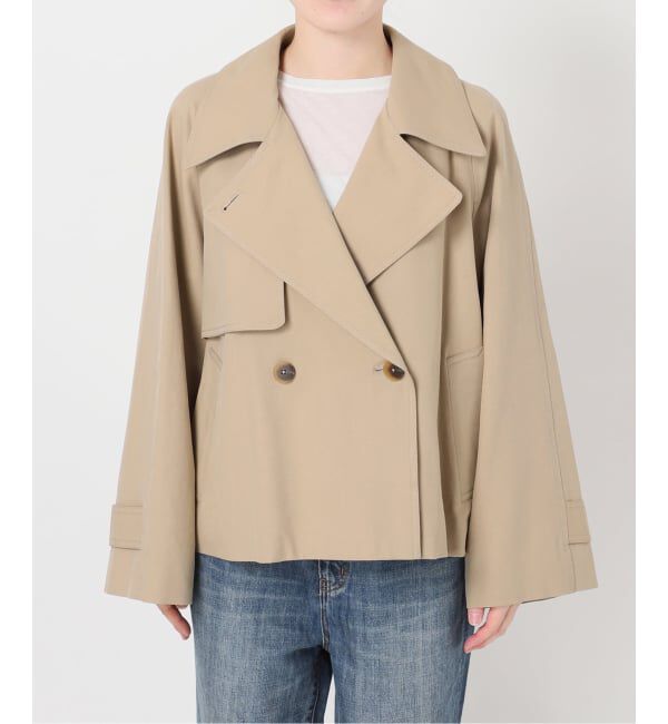 Spick and Span「《予約》ソフトツイルショートトレンチコート」|トレンチコート|