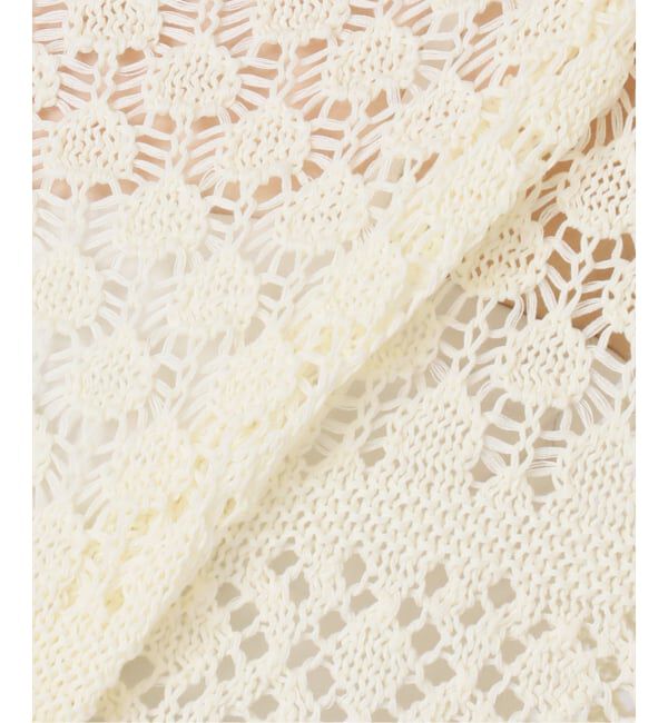 Spick and Span「《予約》透かし編みボートネックニット」|ニット・セーター|