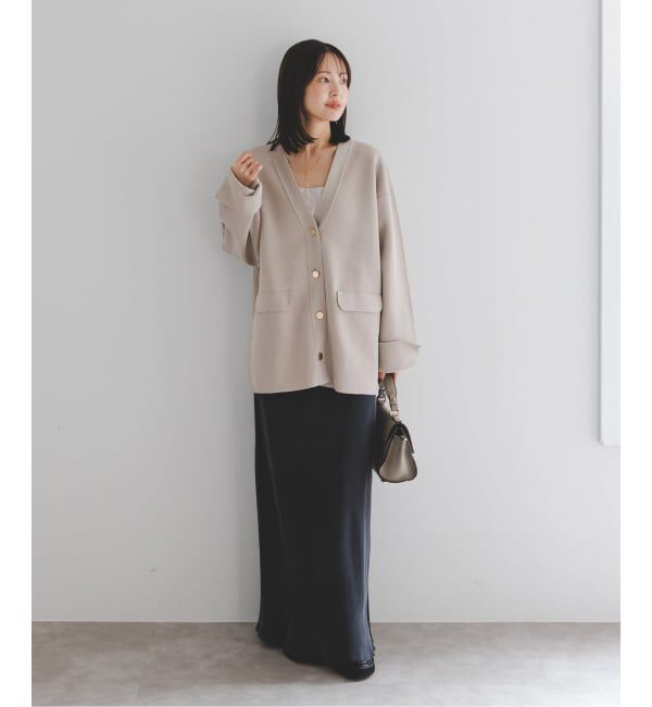 NOBLE「《WEB限定追加予約》接結ジャケットライクカーディガン」|カーディガン|