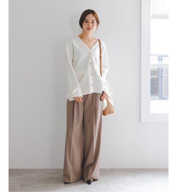 NOBLE「《WEB限定追加予約》接結ジャケットライクカーディガン」|カーディガン|