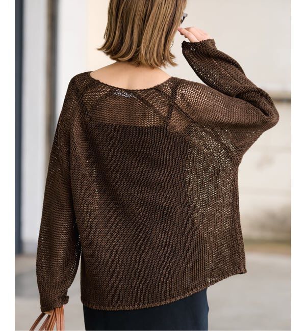 FRAMeWORK「≪新色 / 追加予約≫LINEN CORD ニット」|ニット・セーター|