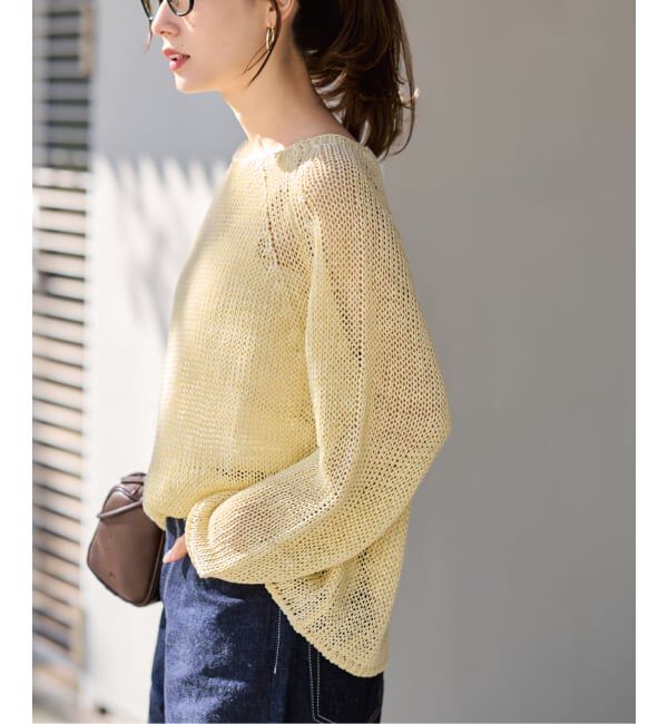 FRAMeWORK「≪新色 / 追加予約≫LINEN CORD ニット」|ニット・セーター|