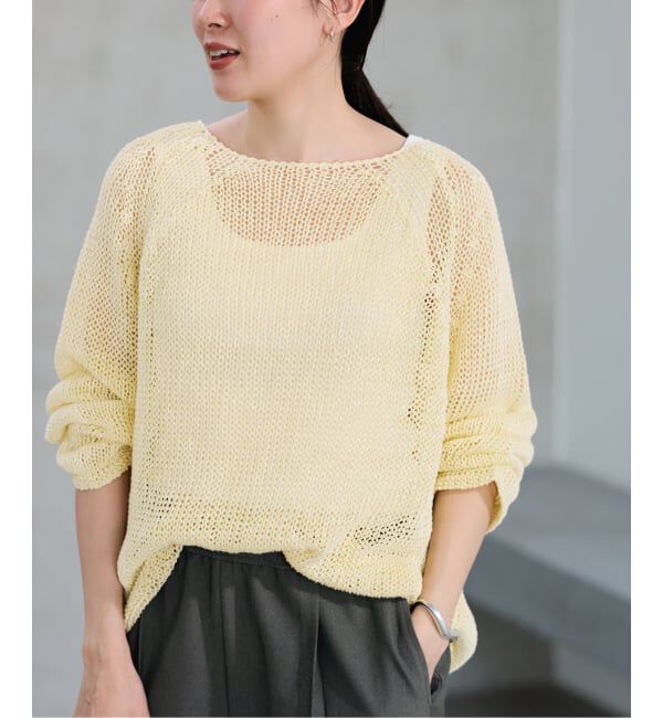 FRAMeWORK「≪新色 / 追加予約≫LINEN CORD ニット」|ニット・セーター|