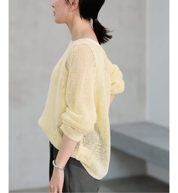 FRAMeWORK「≪新色 / 追加予約≫LINEN CORD ニット」|ニット・セーター|