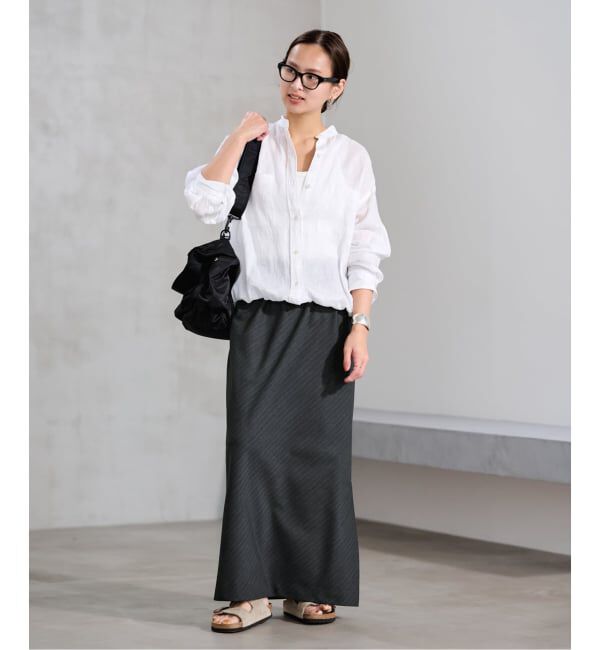 FRAMeWORK「≪予約≫TWストライプバイアススカート」|スカート|