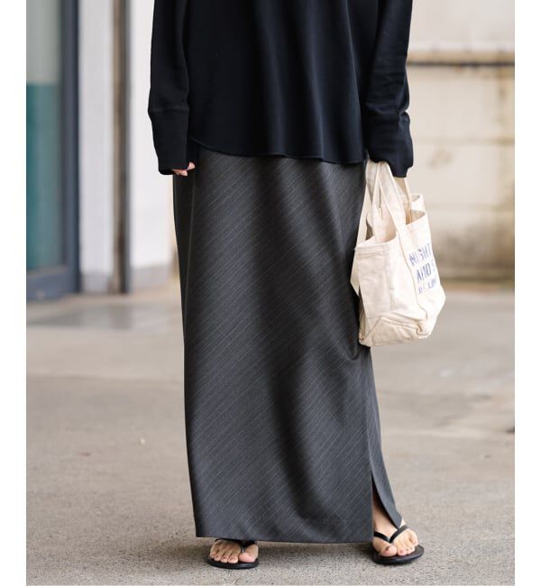 FRAMeWORK「≪予約≫TWストライプバイアススカート」|スカート|