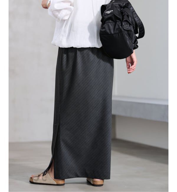 FRAMeWORK「≪予約≫TWストライプバイアススカート」|スカート|