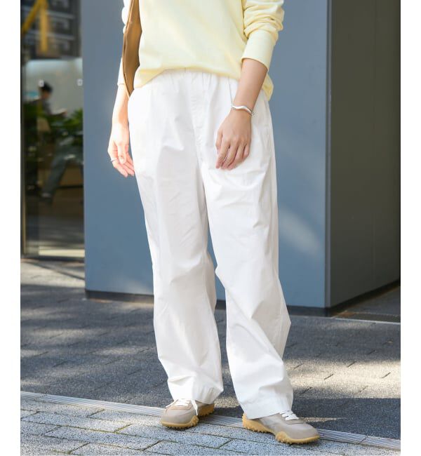 FRAMeWORK「≪新色 / 追加予約≫コットンイージータックバレルパンツ」|その他|ホワイト