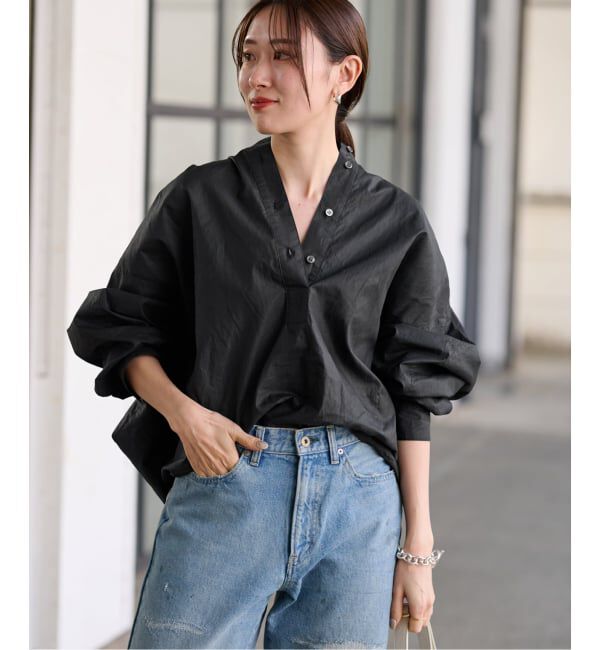 FRAMeWORK「≪追加予約≫タイプライターコクーンブラウス」|シャツ・ブラウス|