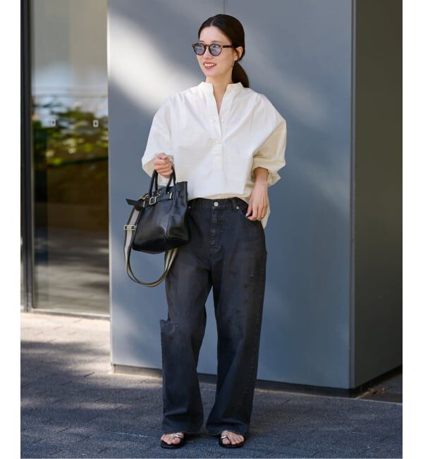 FRAMeWORK「≪追加予約≫タイプライターコクーンブラウス」|シャツ・ブラウス|