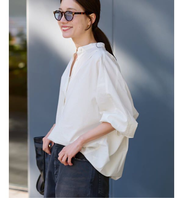 FRAMeWORK「≪追加予約≫タイプライターコクーンブラウス」|シャツ・ブラウス|ホワイト