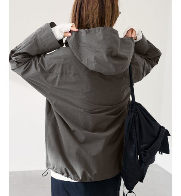 FRAMeWORK「≪予約≫コットンナイロンフードシャツ」|シャツ・ブラウス|