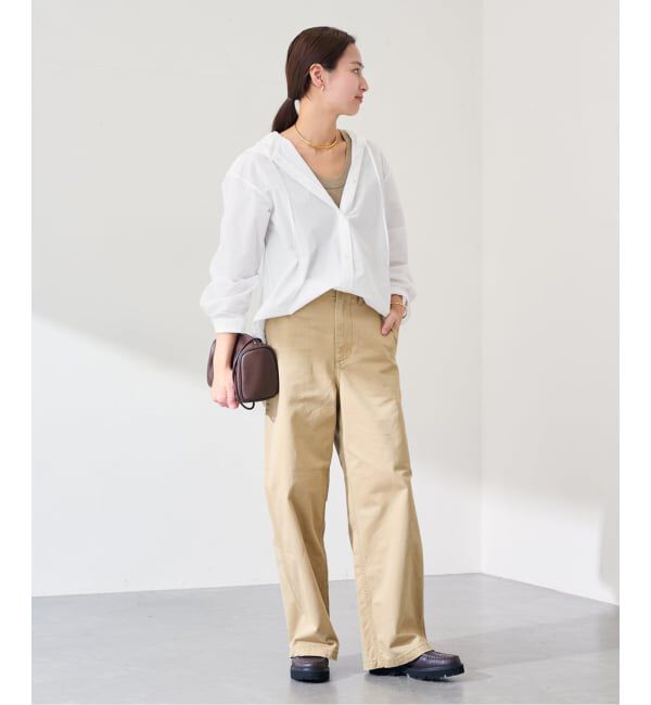 FRAMeWORK「≪予約≫コットンナイロンフードシャツ」|シャツ・ブラウス|