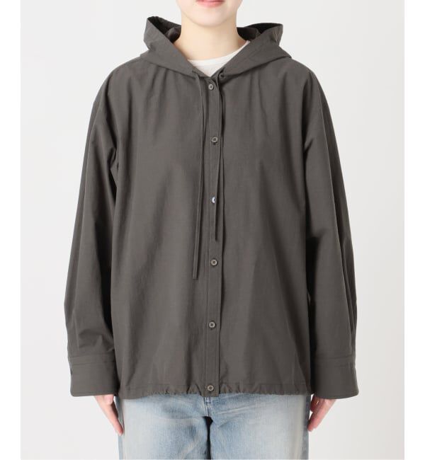 FRAMeWORK「≪予約≫コットンナイロンフードシャツ」|シャツ・ブラウス|