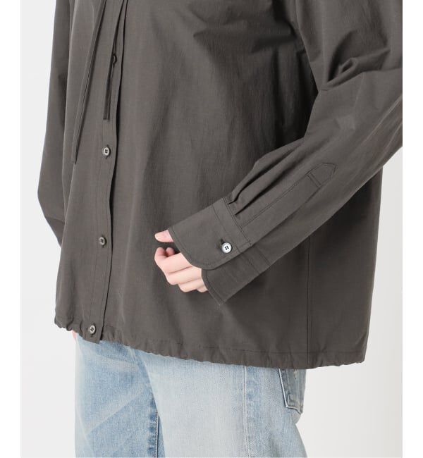 FRAMeWORK「≪予約≫コットンナイロンフードシャツ」|シャツ・ブラウス|