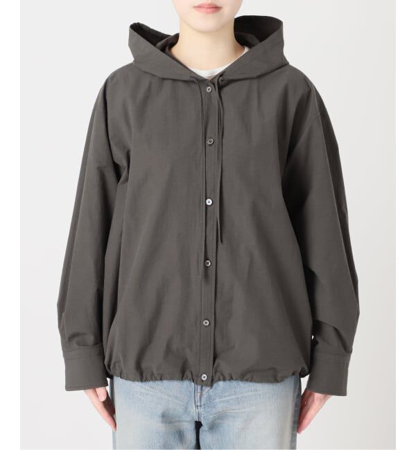 FRAMeWORK「≪予約≫コットンナイロンフードシャツ」|シャツ・ブラウス|