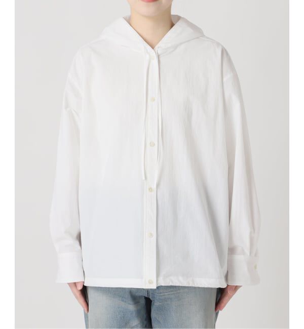 FRAMeWORK「≪予約≫コットンナイロンフードシャツ」|シャツ・ブラウス|