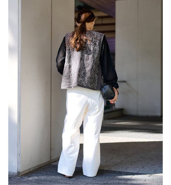 FRAMeWORK「≪予約≫メッシュエンブロイダリーベスト」|ダウンベスト・ベスト|