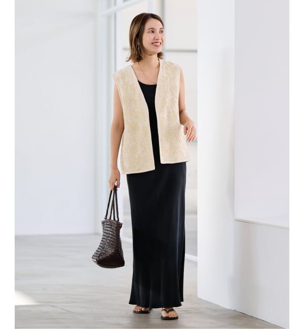 FRAMeWORK「≪予約≫メッシュエンブロイダリーベスト」|ダウンベスト・ベスト|