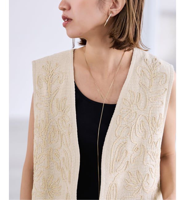 FRAMeWORK「≪予約≫メッシュエンブロイダリーベスト」|ダウンベスト・ベスト|