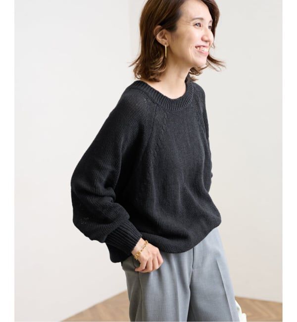 FRAMeWORK「≪WEB限定 / 追加予約≫リネンコットンラグランニット」|ニット・セーター|