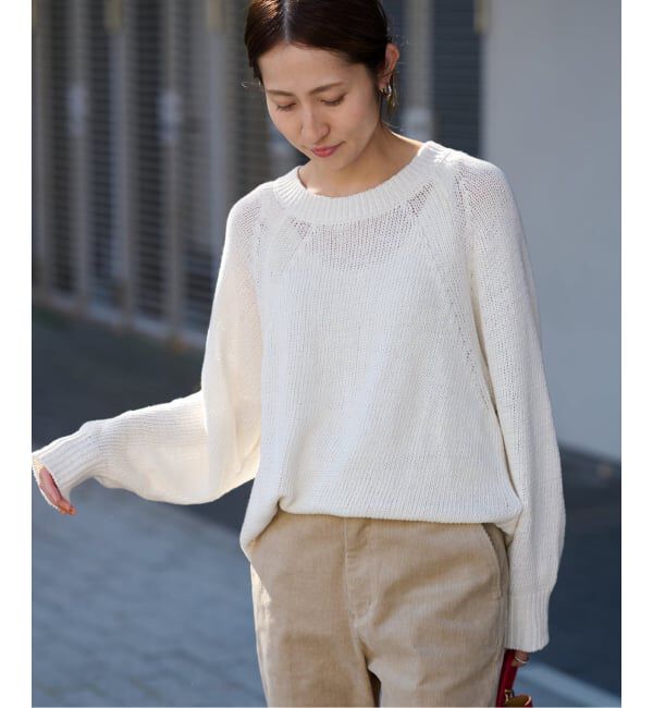 FRAMeWORK「≪WEB限定 / 追加予約≫リネンコットンラグランニット」|ニット・セーター|